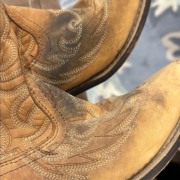 Laredo Tan Leather Cowboy Boots - Picture 10 of 10